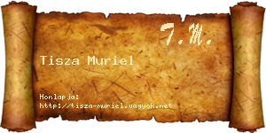 Tisza Muriel névjegykártya